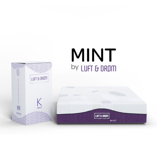 Luft And Drom, Colchón Mint Memory Foam En Caja Individual