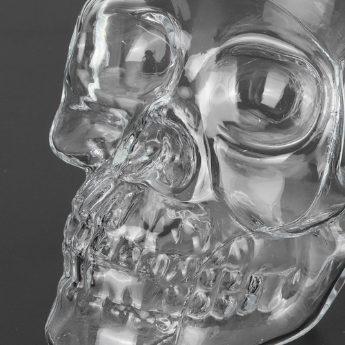 Botella De Vino Con Forma De Calavera De Whisky Transparente