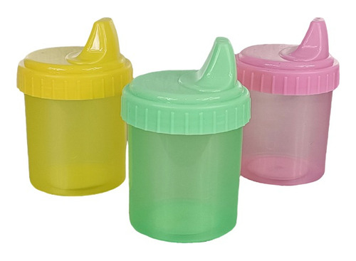 12 Vasos Para Niño Con Chupete 255ml