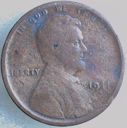 1911 S Lincoln Cent Centavo Penny Cobre 1c Escasa Rara G