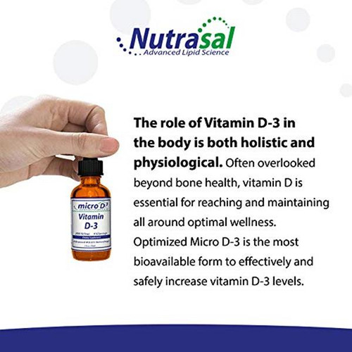 Nutrasal Micro D3 Gotas Vitamina D3 Alta Concentración 30 Ml