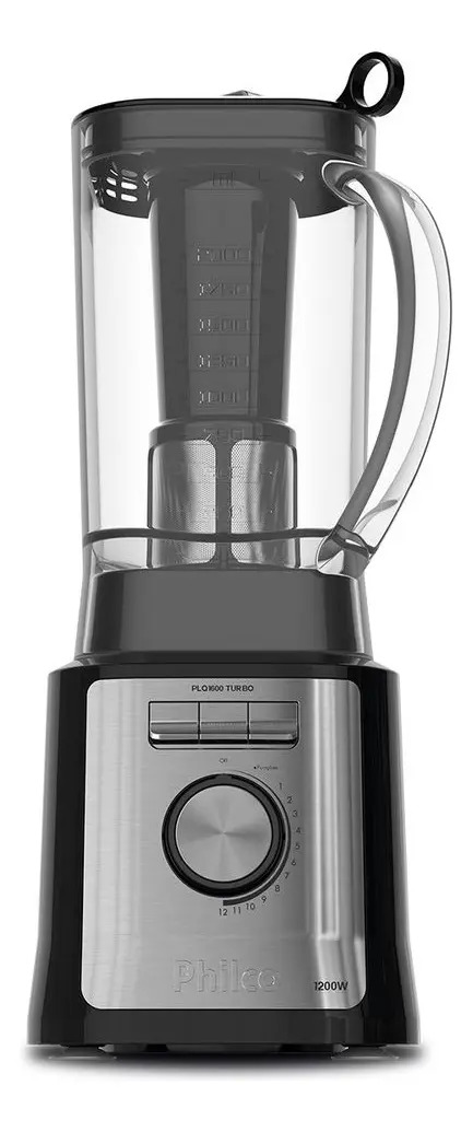 Liquidificador Philco Plq1600p Easy Smart Turbo 3l Philco Preto