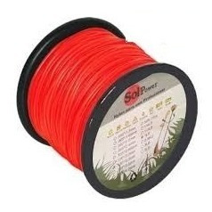 Nylon Cuadrado 3.3 Mm Bobina De 5lb 205 Mts Solpower