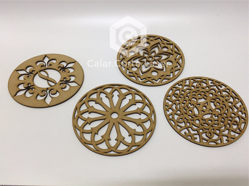 Imagen 1 de 3 de Mandala Souvenir Laser De Fibrofacil Somos Fabricantes 15cm