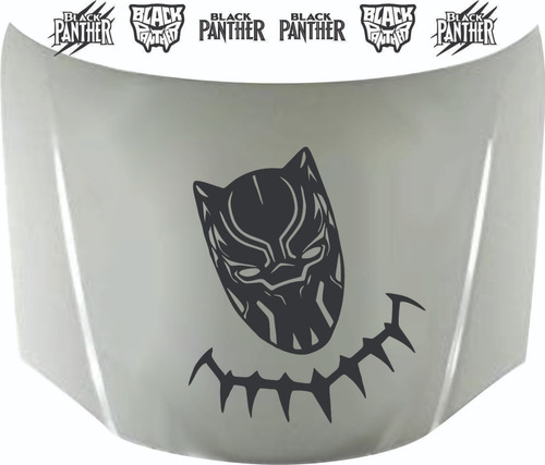 Calcos Black Panther Para Capot + Regalo Graficastuning 0116