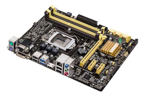 Placa Mae Asus B85m Plus 1150 Ddr3 Até 32gb Leia A Descrição Cor Marrom