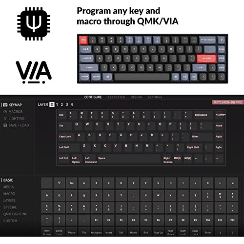 Teclado Mecánico Personalizado Inalámbrico Keychron K6 Pro,