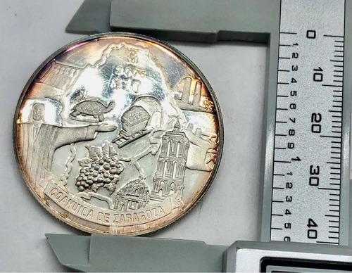 Moneda 1 Onza Plata 10 Pesos Dl Estado De Coahuila Año 2006 (Usado)