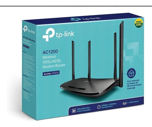 Modem Router Tp-link Ac 1200 Wireless Vdsl/adsl Ancher Vr300