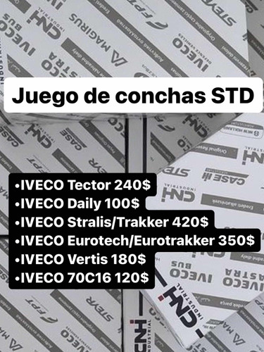 Juego De Conchas Std Iveco Stralis, Tector, Eurotech, Daily