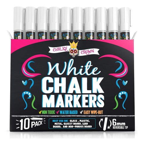 Marcadores Chalky Crown Set 10 U White