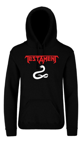 Sudadera Testament Heavy Metal Con Capucha