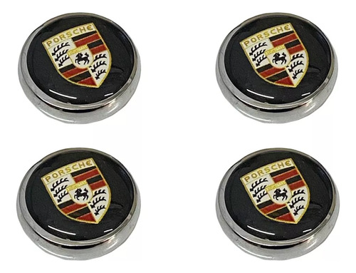 Botões Do Painel Fusca Com Logo Porsche - Kit 4 Peças