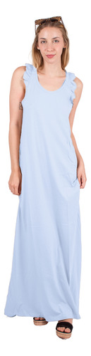 Vestido Mujer Casual De Algodon Largo Verano Temporada Nueva