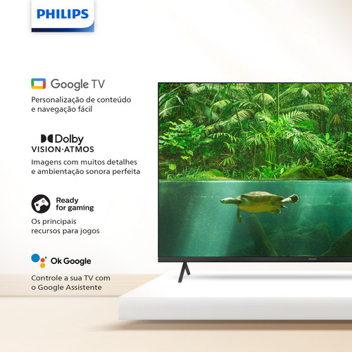 Smart Tv 55pug7408/78 55'' 4k Uhd Led Google Tv Philips