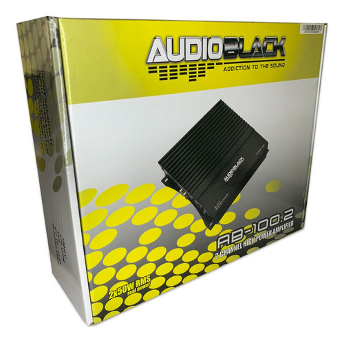 Amplificador Audioblack Ab-100.2 2 Canales 450w Máx Clase Ab