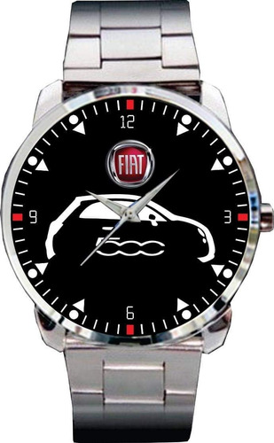 Imagem 1 de 3 de Relógio De Pulso Personalizado Desenho Fiat 500 -cod.ftrp011