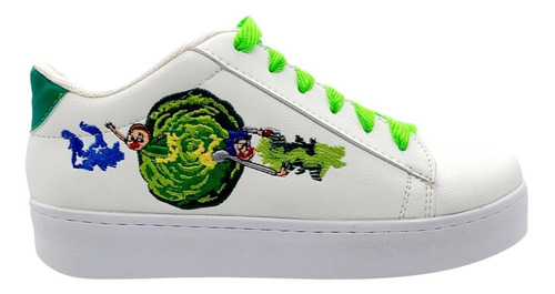 Tenis Bordado De Rick And Morty Portal, Para Toda La Familia