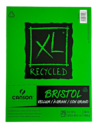 Block Canson Xl Recycled Bristol 22.9x30.5cm 260g