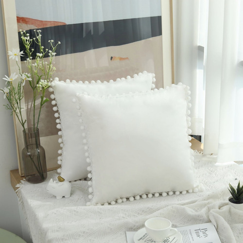 Fundas Para Cojines Decorativos De Terciopelo 45x45 Cm,2 Pzs