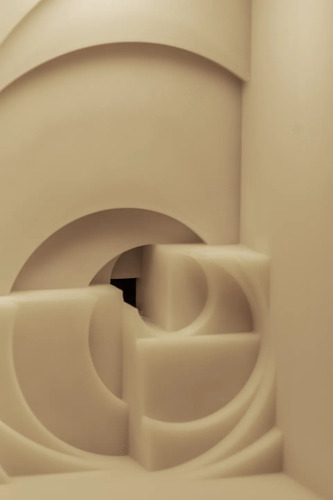 Lampara Led 3d Espiral Dorada Áurea Aesthetic Arquitectura