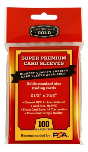 cardboard gold card sleeves Super Premium Penny (1000) term preservation Card Savers | Trading Card