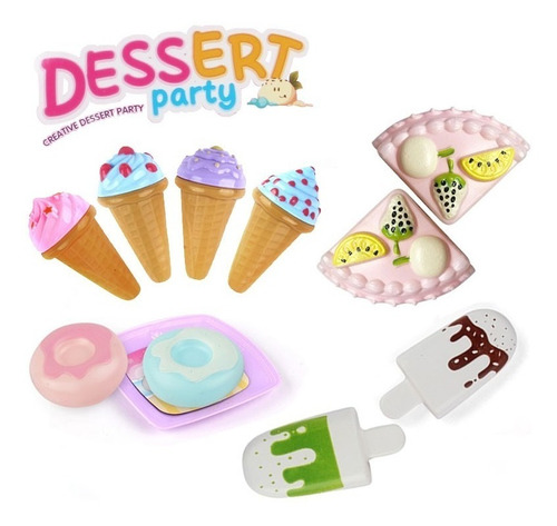 Set De Dulces Helados Donas Tartas Juguete Infantil Juego