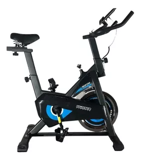 Bicicleta ergométrica Winner Fitness WSP 290 para spinning cor preto e azul