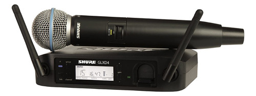 Sistema Inalámbrico De Mano Shure Glxd24/b58a Color Negro