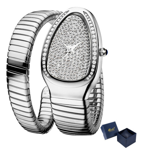 Relojes Elegantes De Cuarzo Con Forma De Cabeza De Serpiente
