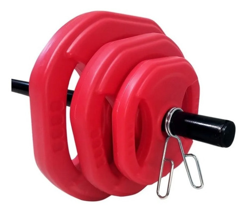 Kit Body Pump Barra 1.30 Mts 17kg Pesa Mancuena Disco Cuotas