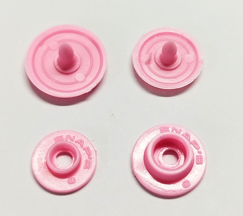 Broches De Presion Snaps 15-13 Por 100 Unidades + Matriz Tmp Rosa Baby