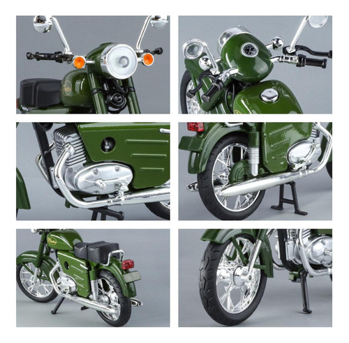 Xfw3 Modelo De Motocicleta De Aleación A Escala 1:10, Verde