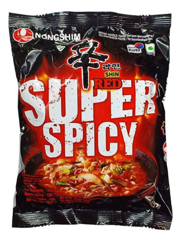 Ramen Coreano Super Spicy Picante Shin R - g a $191