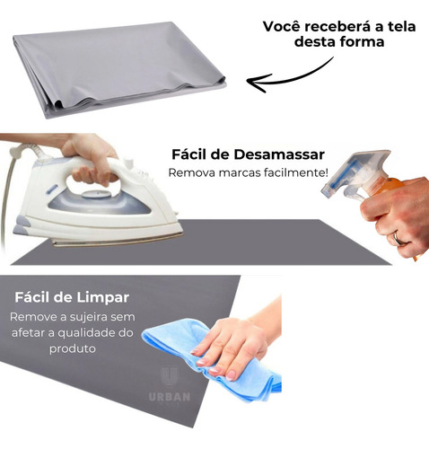 Salange Tela Reflexiva Para Data Show 16:9 120in Cor Cinza