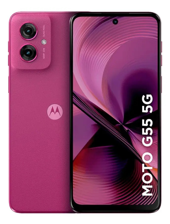 Celular Moto g55 Dual SIM 256 GB color rosa 8 GB RAM