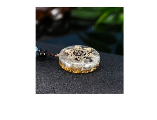 Imagen 2 de 3 de Collar Om Piedras Naturales