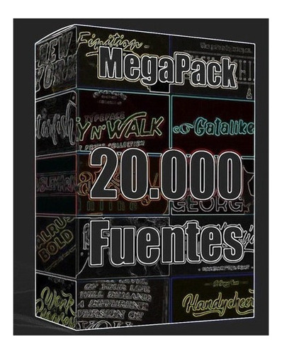 Mega Pack 20000 Las Mejores Tipografias