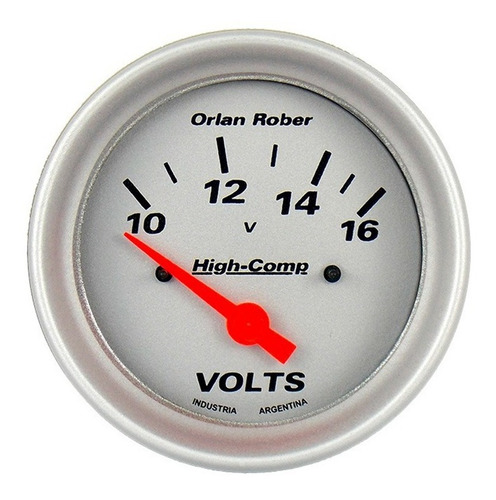 Reloj Orlan Rober Voltímetro 12v 66mm Línea High Comp