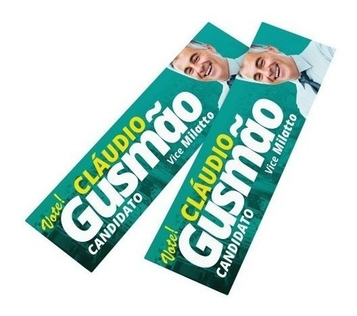 50 Adesivo Campanha Política Eleições Carro Caminhão 30x10cm