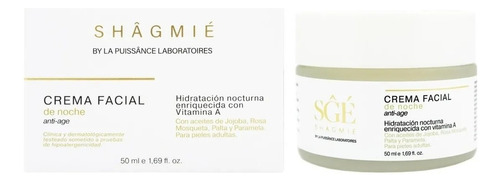 La Puissance Shagmie Crema Facial Noche Hidratante Anti Age Tipo de piel Todo tipo de piel