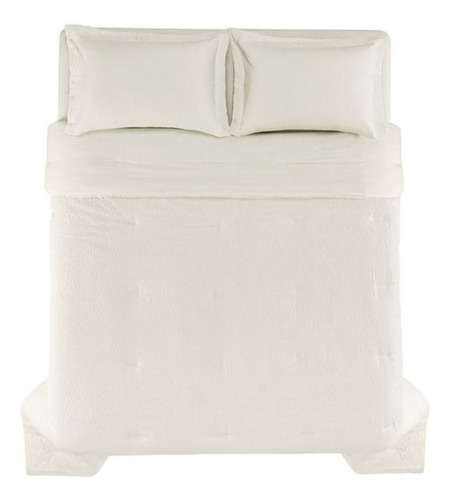 Colcha Queen Com 2 Porta-travesseiros Baumann Branca