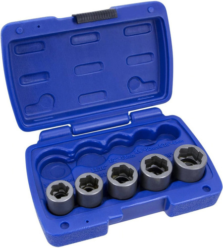 Kit 5 Extractores De Pernos/tornillos Power Torque