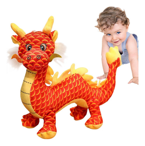 Peluche Dragón Chino 2024 Mascota Zodiaco Juguete Peluche