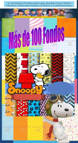 Kit Imprimible Snoopy Charlie Brown Cumpleaños Candy Bar