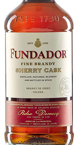 Brandy Fundador Sherry Cask Triple Madera 700 Ml