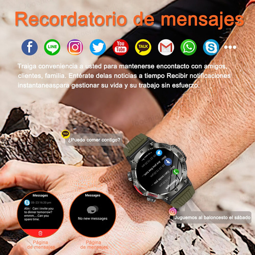 Reloj Inteligente 1.43 Hombre Bluetooth Llamada Deportiva