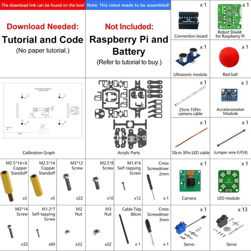 Freenove Kit Robot Para Perros Raspberry Pi
