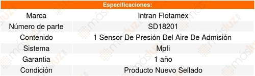 Sensor Absoluta Map Seat Ibiza 1.6l L4 06 A 09 Intran