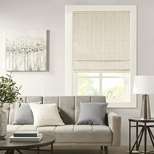 Madison Park Galen Cordless Roman Shades Fabric Privacy